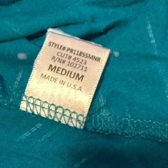 Olivia Moon Blue Asymmetrical Tank Top - Picture 4 of 7